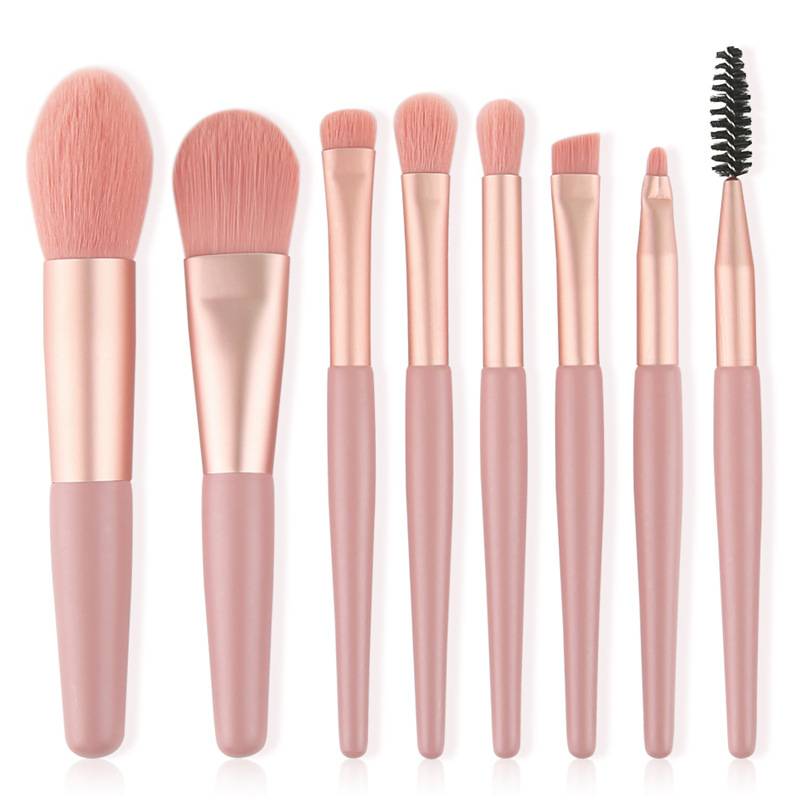 Amazon Hot Sale Makeup Brushes Set 8 Pcs Makeup Brushes Premium Synthetic Foundation Brush